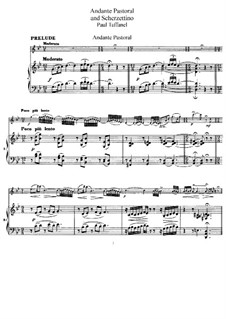 Andante Pastoral and Scherzettino: Score, solo part by Paul Taffanel