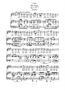 Twelve Songs, Op.1: Complete set by Robert Franz