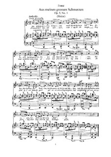 Twelve Songs, Op.5: Complete set by Robert Franz
