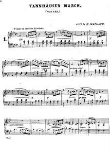 Grand March: For piano by Richard Wagner