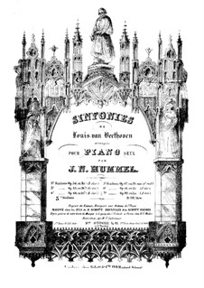 Complete Symphony: Version for piano by Ludwig van Beethoven