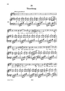 No.19 Täuschung (The Deception): Piano-vocal score by Franz Schubert