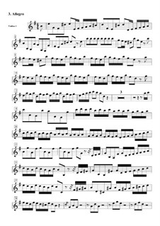 Concerto Grosso No.3 in E Minor, HWV 321: Movement III – violin I part by Georg Friedrich Händel