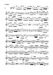 Concerto Grosso No.3 in E Minor, HWV 321: Movement III – viola part by Georg Friedrich Händel