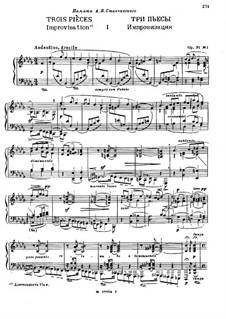 Three Pieces, Op.31: Complete set by Nikolai Medtner