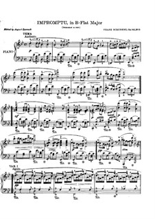 Four Impromptus for Piano, D.935 Op.142: Impromptu No.3 (with fingering) by Franz Schubert