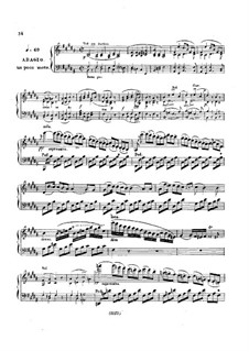 Fragments: Movements II-III. Version for piano by Ludwig van Beethoven