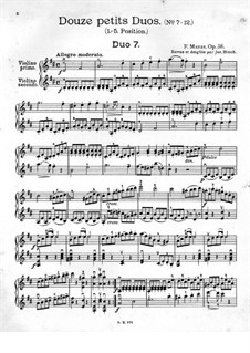 Twelve Little Duets for Two Violins, Op.38: Duets No.7-12 by Jacques Féréol Mazas
