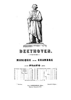 Quartet No.4 in C Minor: Version for piano by Ludwig van Beethoven