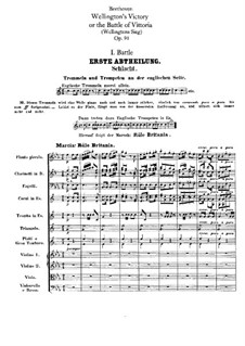 Wellington's Victory, or the Battle of Vitoria, Op.91: Full score by Ludwig van Beethoven