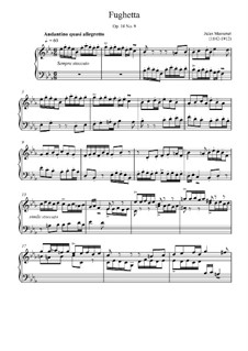 Dix pièces de genre, Op.10: No.9 Fughetta by Jules Massenet