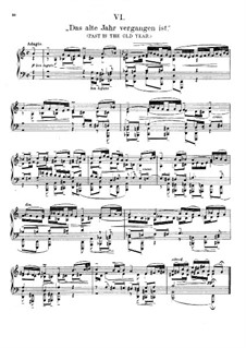 Das alte Jahr vergangen ist (The Old Year Has Passed Away), BWV 614 : For piano by Johann Sebastian Bach