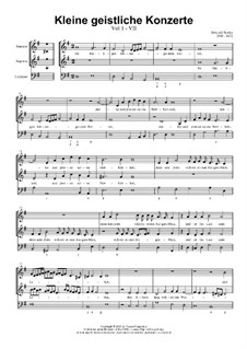 Kleine geistliche Konzerte, Op.8: Nr.7 Ihr Heiligen, lobsinget dem Herren, SWV 288 by Heinrich Schütz