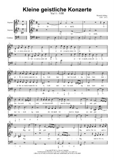 Kleine geistliche Konzerte, Op.8: Nr.8 Erhöre mich, wenn ich rufe, SWV 289 by Heinrich Schütz