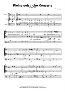 Kleine geistliche Konzerte, Op.8: Nr.9 Wohl dem, der nicht wandelt im Rat der Gottlosen, SWV 290 by Heinrich Schütz