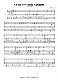 Kleine geistliche Konzerte, Op.8: Nr.11 Der Herr schauet vom Himmel, SWV 292 by Heinrich Schütz
