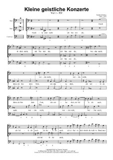 Kleine geistliche Konzerte, Op.8: Nr.15 Fürchte dich nicht, SWV 296 by Heinrich Schütz