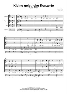 Kleine geistliche Konzerte, Op.8: Nr.18 Die Gottseligkeit, SWV 299 by Heinrich Schütz