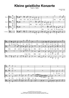 Kleine geistliche Konzerte, Op.8: Nr.19 Himmel und Erde vergehen, SWV 300 by Heinrich Schütz