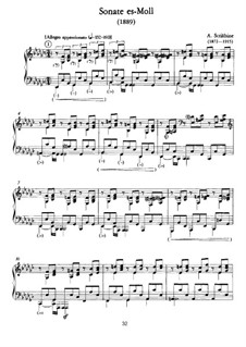 Sonata for Piano in E Flat Minor: For a single performer by Alexander Scriabin