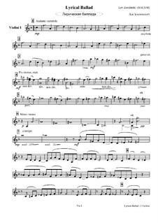 Lyrical Ballad: Parts by Lev Zemlinski