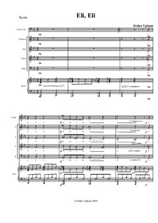 Eli, Eli: Piano-vocal score by Esther Upham-Aluoch