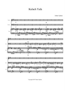 Kulach Yafa: Piano-vocal score by Esther Upham-Aluoch