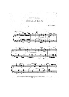 Hunyadi László: Hungarian March, for Piano by Ferenc Erkel
