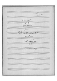 Cello Concerto No.3 in A Major, Op.60: Version for cello and piano by Franz Neruda