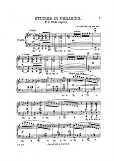 Studies in Phrasing, Op.509: No.3 Etude-Caprice by Charles Fradel