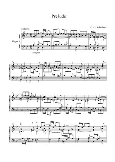 Prelude in G Minor for Organ: Prelude in G Minor for Organ by Georg Gottlieb Scheibner
