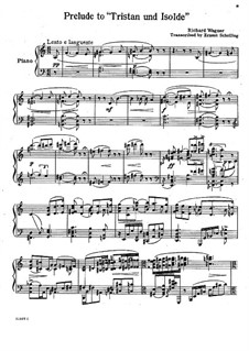 Fragments: Introduction to Act I, for piano by Richard Wagner