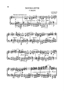 Eight Novelettes, Op.21: Novelette No.1 by Robert Schumann