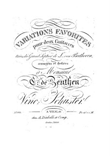 Variations on Septet by L. van Beethoven: Variations on Septet by L. van Beethoven by Vincenz Schuster