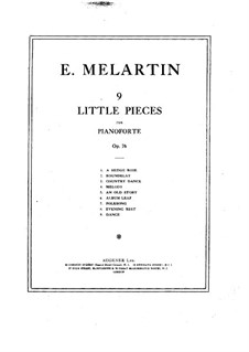 Nine Little Pieces: Nine Little Pieces by Erkki Melartin