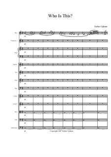 Who is This?: Full score by Esther Upham-Aluoch