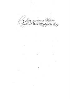 La grotte de Versailles, LWV 39: La grotte de Versailles by Jean-Baptiste Lully