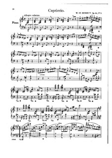 Three Pieces for Piano, Op.28: No.3 Capriccio by William Sterndale Bennett