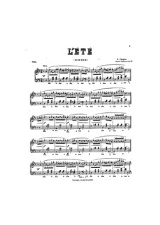 Waltzes, Op. posth.70: No.3 (L'été). Version in D Major by Frédéric Chopin