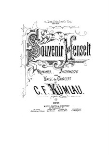 Souvenir de Henselt for Piano: Souvenir de Henselt for Piano by C.F. Kumlau