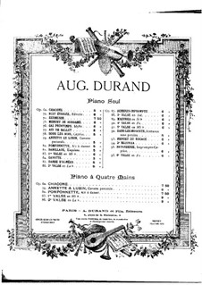 Annette and Lubin, Op.79: Version for piano by Auguste Durand