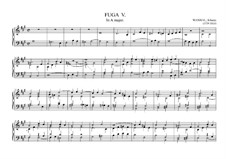 Fugue No.5 in A Major: Fugue No.5 in A Major by Johann Baptist Vanhal