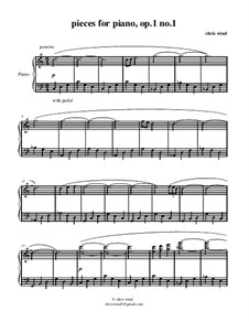 Pieces for piano, Op.1: No.1 by Chris Wind