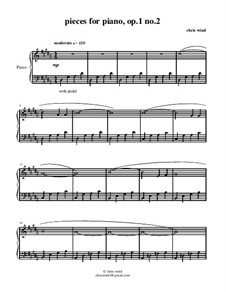 Pieces for piano, Op.1: No.2 by Chris Wind