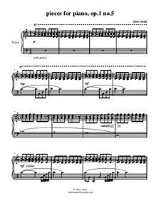 Pieces for piano, Op.1: No.5 by Chris Wind