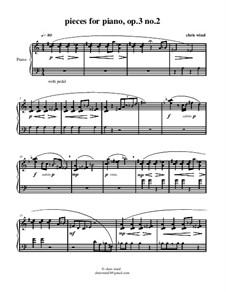 Pieces for piano, Op.3: No.2 by Chris Wind