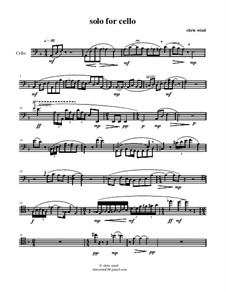 Solo for cello: Solo for cello by Chris Wind