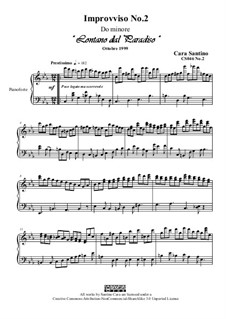 Impromptus for piano, CS046: No.2 in do minore by Santino Cara