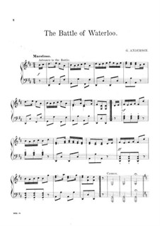 The Battle of Waterloo: For piano by George Frederick Anderson