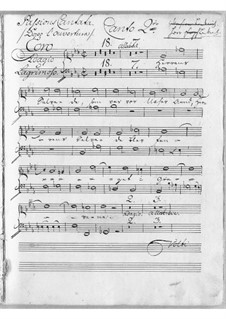 Sørge-Cantata: Soprano II part by Johann Adolph Scheibe